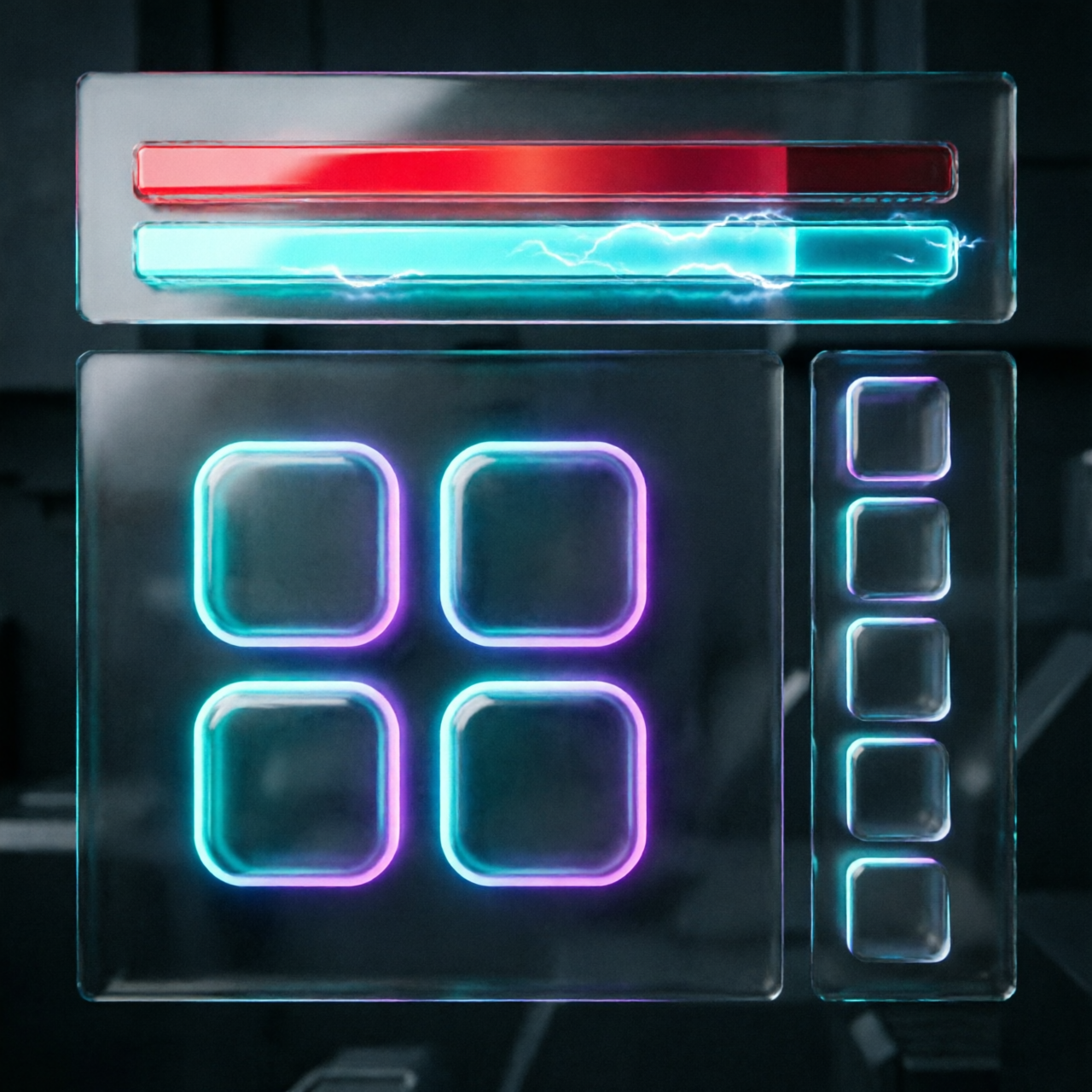 Neon Cyberpunk HUD